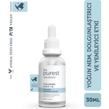 The Purest Solutions, Yoğun Nemlendirme ve Dolgunlaştırıcı etkili, Yenileyici Cilt Bakım Serumu 30 ml (Hyaluronic Acid %2 + B5)