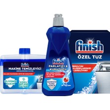 Finish Temizlik ve Bakım Seti (Parlatıcı 400 ml + Makine Temizleyici Sıvı 250 ml + Tuz 500 gr)