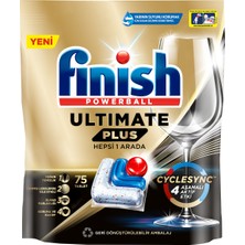 Finish Ultimate Plus 75 Kapsül  Bulaşık Makinesi Deterjanı Tableti (1 x 75 Kapsül)