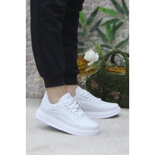 Fort Wks 2765 Beyaz Hafif Rahat Sneaker Kadın Spor Ayakkabı