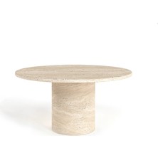 Arte Marble Traverten Orta Sehpa