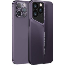 Rona Store Apple iPhone 14 Pro Kılıf Ultra Ince Kamera Korumalı Sert Rubber Zore Procase Kapak-Derin Mor