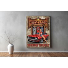 Kiraz Çiçeği Butik Araçlar Kanvas Tablo