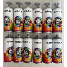 Sibax Sprey Boya Mat Siyah 400 ml (1 Kutu) 12 Adet