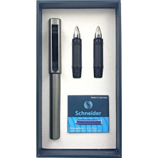 Schneider Dolma Kalem Hediye Seti Base Metalik Füme