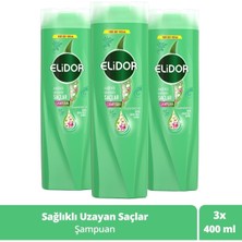 Elidor Superblend Sağlıklı Uzayan Saçlar Biotin Şampuan 400 ml x 3 Adet