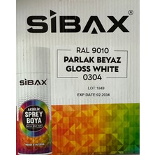 Sibax Sprey Boya Parlak Beyaz 400 ml (1 Kutu) 12 Adet