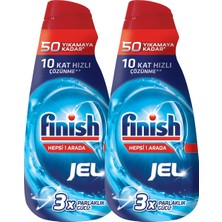 Finish Hepsi Bir Arada Konsantre Jel 2x1000 ml Bulaşık Makinesi Deterjanı