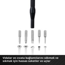 Einhell 28 Parçalı hassas ve elektronikçi tamir seti (hassas uçlar, tornavida uç tutucu, eğimli cımbız, plastik açma aparatı, levye, açma aleti, açma kazıyıcı, plastik vantuz)