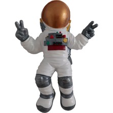 Taru Pasaj "renkli Akrilik Boyama ile Polyester Astronot Dekorasyon Parçası- Dekoratif Uzay Temalı Biblo"