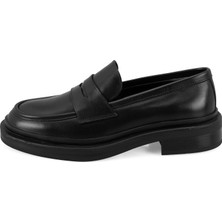 Desa Denise Siyah Deri Loafer