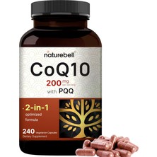 Naturebell COQ10 Ubiquinone 200MG With Pqq Pyrroloquinoline Quinone Disodium Salt 240 Kapsul