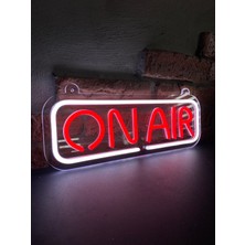 Neonite 'On Aır' Işıklı Neon Led Dekoratif Duvar Yazısı Tabelası (38x13cm)