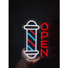 Neonite 'Open' Işıklı Neon Led Dekoratif Duvar Yazısı Tabelası (20x30cm)