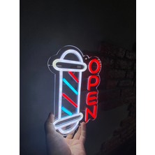 Neonite 'Open' Işıklı Neon Led Dekoratif Duvar Yazısı Tabelası (20x30cm)