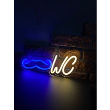 Neonite 'Erkek Wc' Işıklı Neon Led Dekoratif Duvar Yazısı Tabelası (35x13cm)