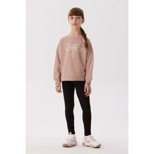 Tyess Bg Store Kız Çocuk Taba Sweatshirt