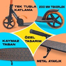 Lamborghini Lisanslı L6-200 Katlanabilir Metal Ayaklık Kaymaz Taban 2 Tekerlekli 8+ Yaş Çocuk Scooter