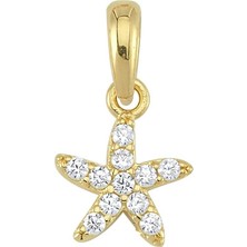 goldkupe 14 Ayar Altın Deniz Yıldızı Kolye Ucu 0,52 gr