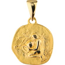 14 Ayar Altın Kova Burç Kolye Ucu 2,14 gr