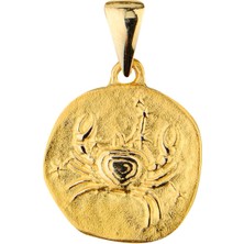 14 Ayar Altın Yengeç Burç Kolye Ucu 2,12 gr