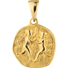 14 Ayar Altın İkizler Burç Kolye Ucu 1,76 gr