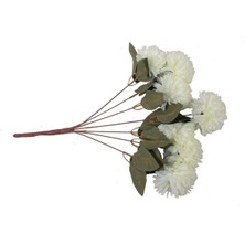 Güleç Yapay Çiçek Yapay Kasımpatı Çiçeği Beyaz 45 cm