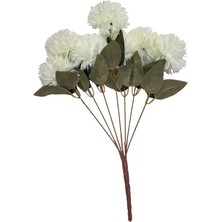 Güleç Yapay Çiçek Yapay Kasımpatı Çiçeği Beyaz 45 cm