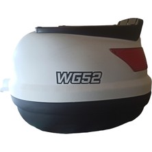 Wogen X054  WG52 BASIC 52 Litre  Motosiklet Arka Çantası Beyaz