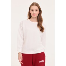 Kinetix WB C NECK 16SN82 4PR Ekru Kadın Sweatshirt 101783955