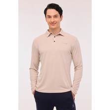 Lumberjack Ml Zeyn 15ıtl510 4pr Bej Erkek Uzun Kol T-Shirt