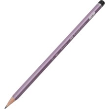 Faber-Castell Cosmic 2B Üçgen Gövdeli Kurşun Kalem Yumuşak Yazım 16869 Mor Renk