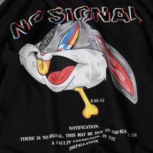 No Signal Baskılı Tişört