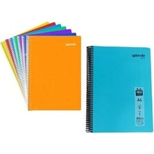 Mynote Ayraçlı Defter Separatörlü Defter 4+1 (4 Kareli,1çizgili) A4 -150 Yp - Spralli Plastik Kpk