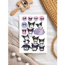 Paytak Moda Sanrio Kuromi Anime Tasarım Stickers Çıkartma PYTKSTK175