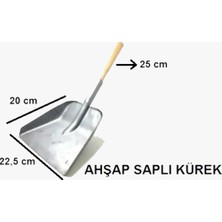 Tanpet Faraş Kürek Metal Demir - Ahşap Saplı