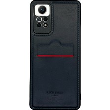 Piyasa Sepeti Redmi Note 12 Pro 4G Kartlıklı Rich Boss Lüx Deri Kılıf Lacivert