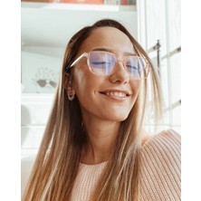 Corney Design Deja Pembe Unisex Gözlük (Mavi Işık Filtreli)