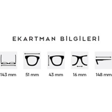 Corney Design Deja Pembe Unisex Gözlük (Mavi Işık Filtreli)