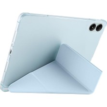 AktarMobile Redmi Pad Pro 12.1" Uyumlu Kapaklı Kılıf Kalem Bölmeli Tri Fold Standlı Uyku Modlu Akıllı Kapak