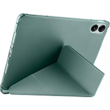 AktarMobile Xiaomi Poco Pad 12.1" Uyumlu Kapaklı Kılıf Kalem Bölmeli Tri Fold Standlı Uyku Modlu Akıllı Kapak