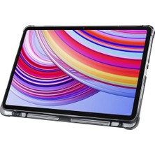 AktarMobile Xiaomi Poco Pad 12.1" Uyumlu Kapaklı Kılıf Kalem Bölmeli Tri Fold Standlı Uyku Modlu Akıllı Kapak