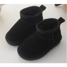 Inantaş Çocuk Siyah Ultra Mini Içi Yünlü Bot Unisex Çocuk Çizme