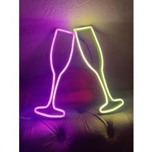 Kamer Neon Led Işıklı 2 Li Kokteyl