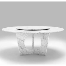 Arte Marble Carrara Yemek Masası 100 Çap