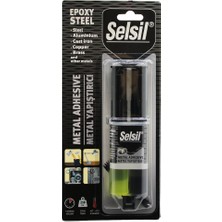 Futax SELSİL EPOXY STEEL METAL ŞIRINGA EPOKSİ YAPIŞTIRICI 28GR. METAL - ÇELİK - ALÜMİNYUM - AHŞAP - PLASTİK (5690)
