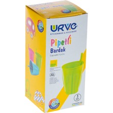 Urve Kutulu Pipetli Bardak Üçlü Set UR-3018 0855