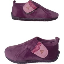 Gezer Kız Çocuk Mor Ev Içi Okul Kreş Peluş Ultra Hafif Panduf GZERR56-007