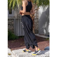 Pier Moda Nakışlı  Pamuk Keten Dokuma Şalvar Pantolon-Bohem Style-Yoga