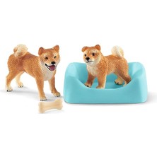 Schleich 42479 Shiba Inu Oyuncak Figürü, Çok Renkli